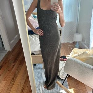 Armani Exchange Olive Maxi Dress